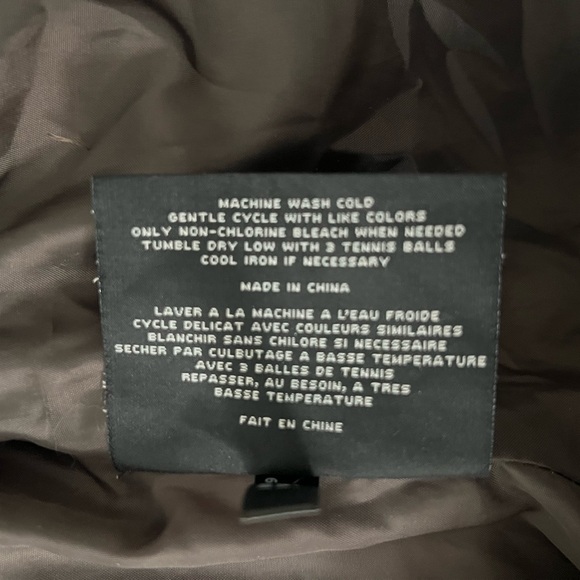 Marc New York Andrew Marc Grey Brown Down Puffer Jacket Size Medium Large - Picture 5 of 5